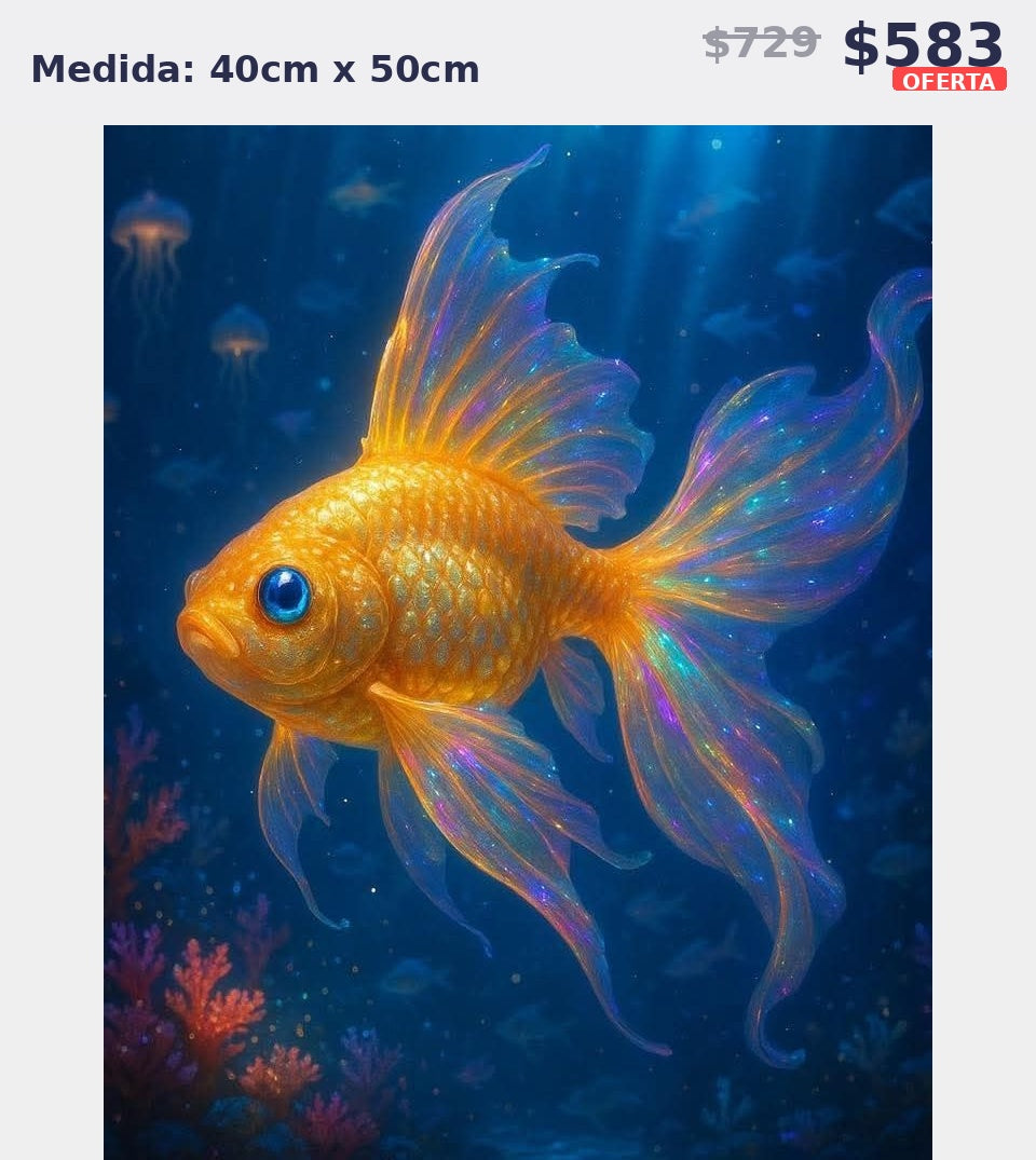 pez dorado 40 x 50 | Aparta con $100 / Resta $483