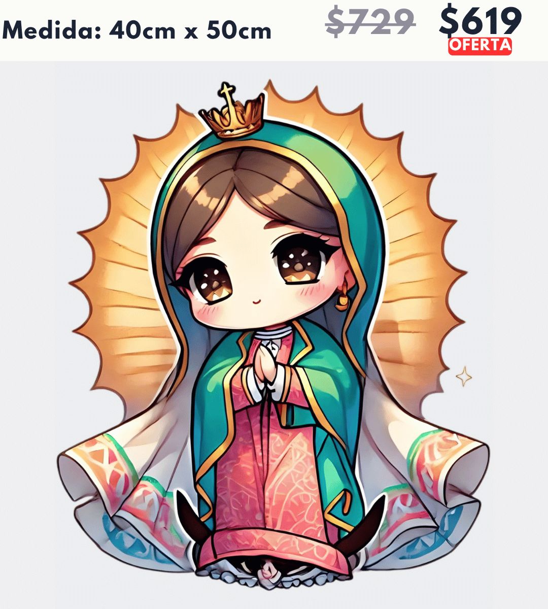 virgen 40 x 50 | Aparta con $100 / Resta $520