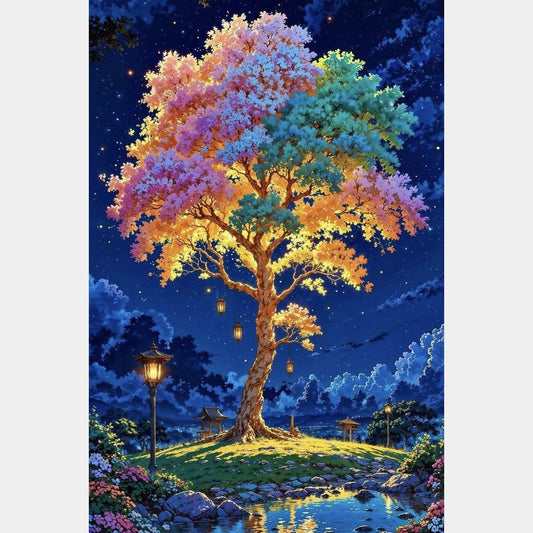 Arbol iluminado 40 x 60