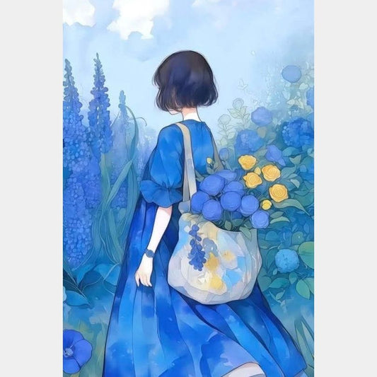 Chica en el campo | 40 x 60 cm