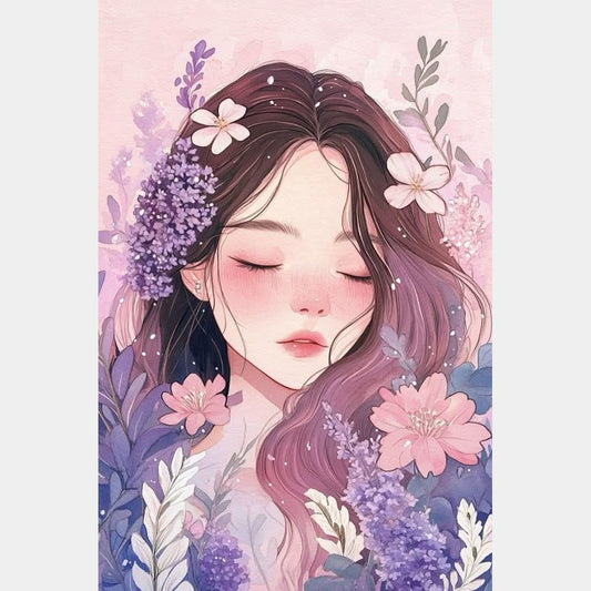 Chica lavanda | 40 x 60 cm