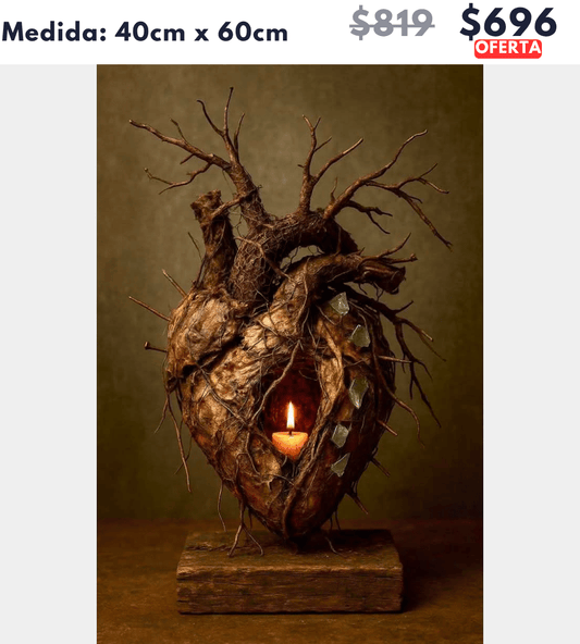 Corazon 40 x 60 | Aparta con $100 / Resta $596