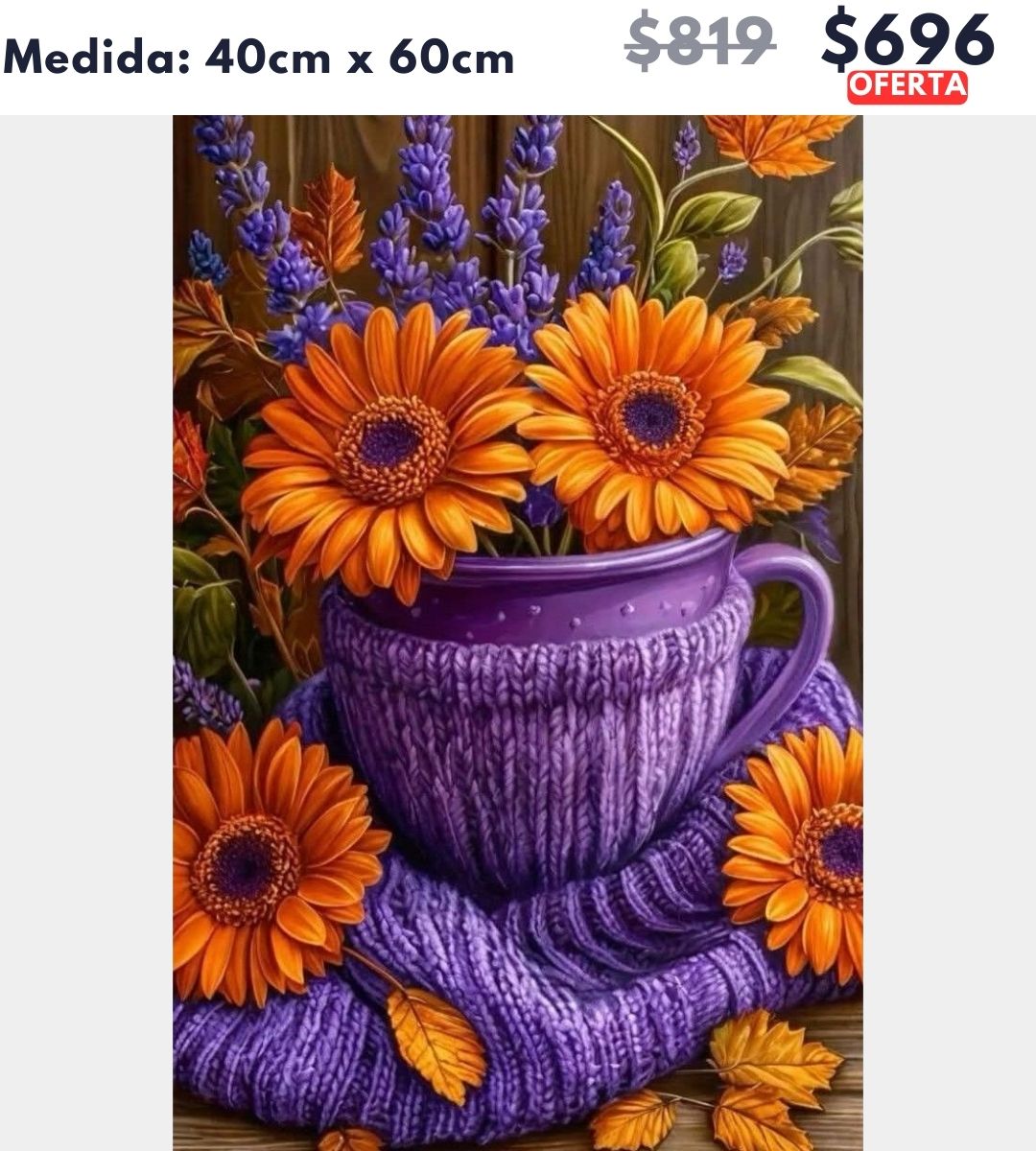 Flores de gerbera 40 x 60 | Aparta con $100 / Resta $596