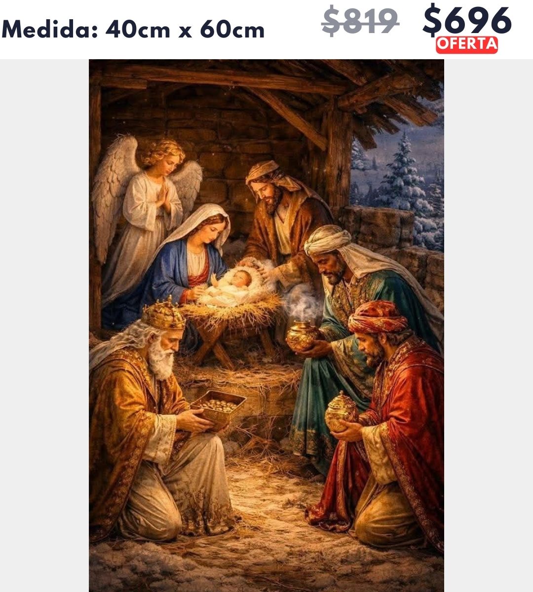 Nacimiento 40 x 60 | Aparta con $100 / Resta $596