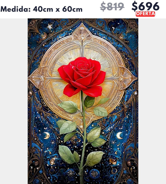 Rosa roja 40 x 60 | Aparta con $100 / Resta $596