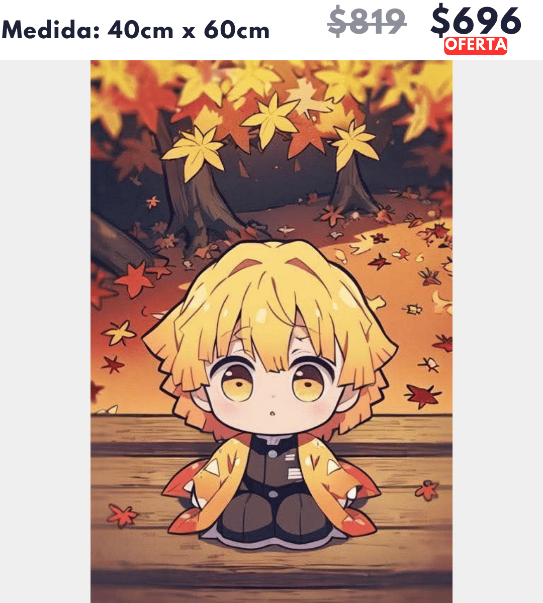 Zenitsu Agatsuma 40 x 60 | Aparta con $100 / Resta $596