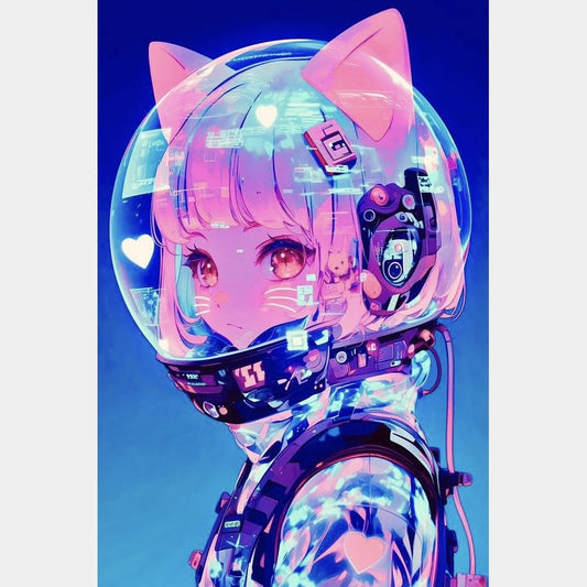 Chica astronauta 40 x 60