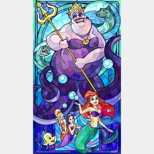 Sirenita vitral 40 x 70