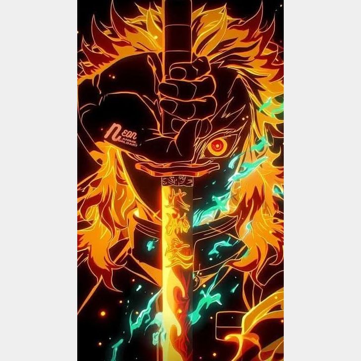 Demon fuego | 40 x 70 cm