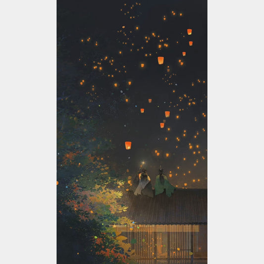 Linternas flotantes | 40 x 70 cm