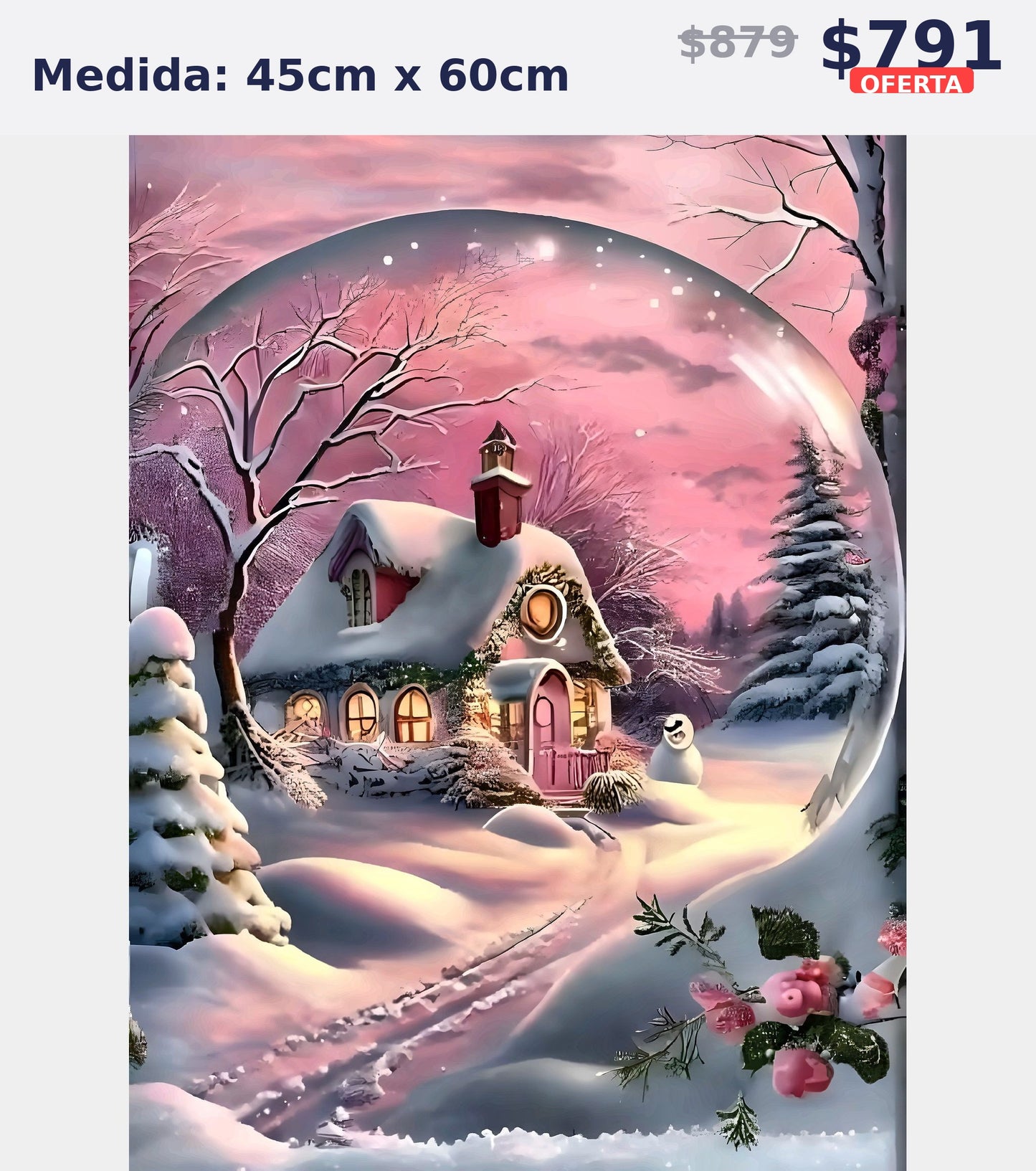 esfera casa nevada 45 x 60 | Aparta con $100 / Resta $603