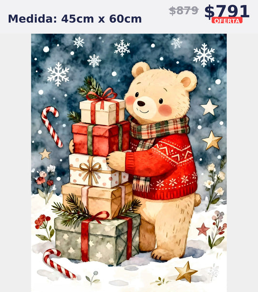 oso navideno regalos 45 x 60 | Aparta con $100 / Resta $603