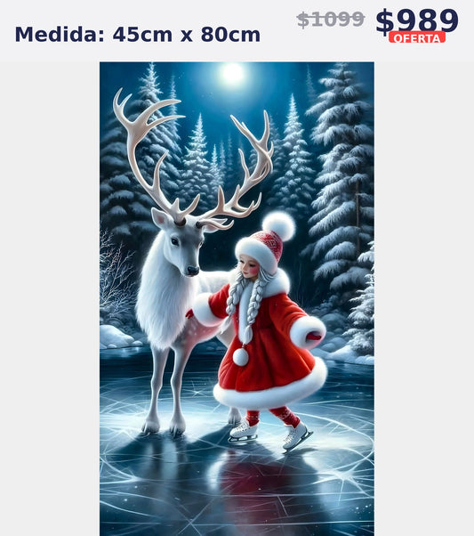 nina santa con reno 45 x 80 | Aparta con $100 / Resta $779