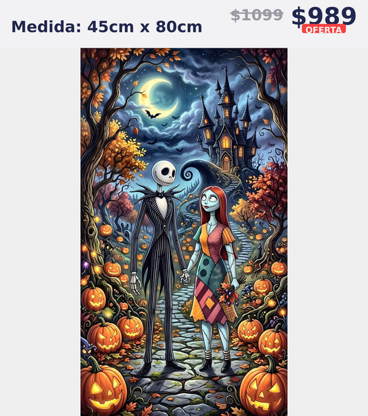 pareja halloween calabazas 45 x 80 | Aparta con $100 / Resta $779