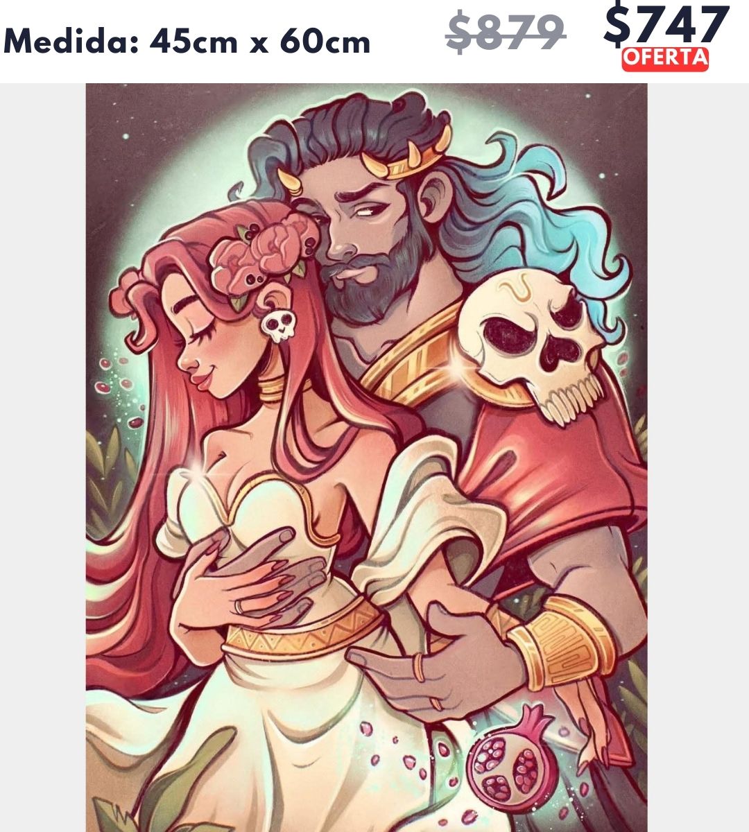 Hades y Perséfone 45 x 60 | Aparta con $100 / Resta $647