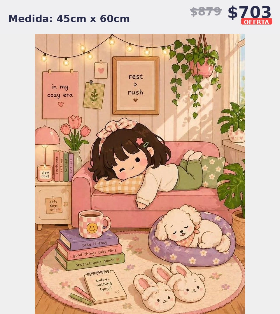 chica cuarto cozy 45 x 60 | Aparta con $100 / Resta $603
