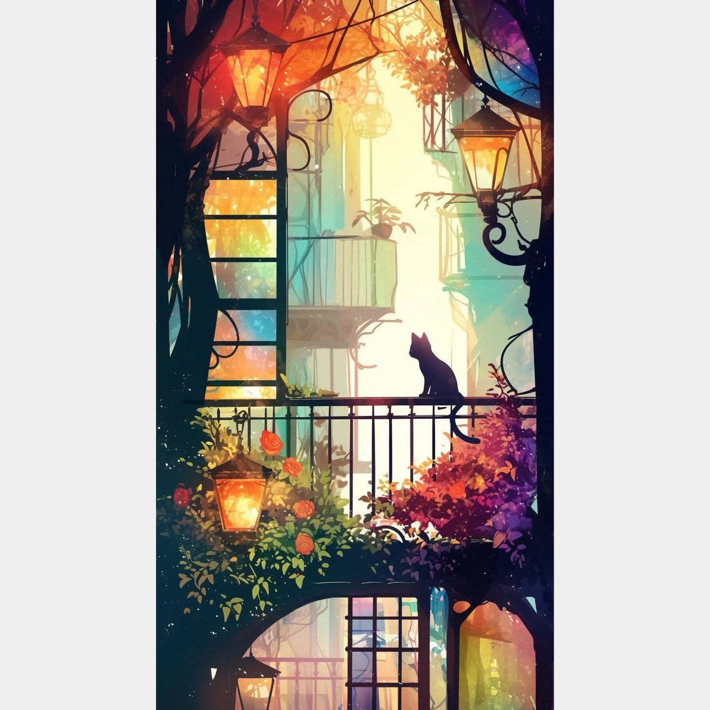 Gatito balcón 45 x 80cm