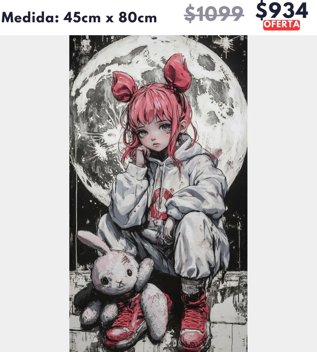 Chica kawaii 45 x 80 | Aparta con $100 / Resta $834