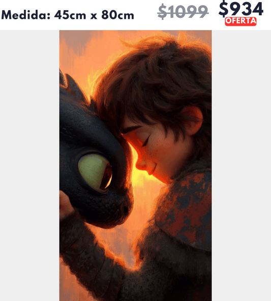 Dragon Chimuelo 45 x 80 | Aparta con $100 / Resta $834