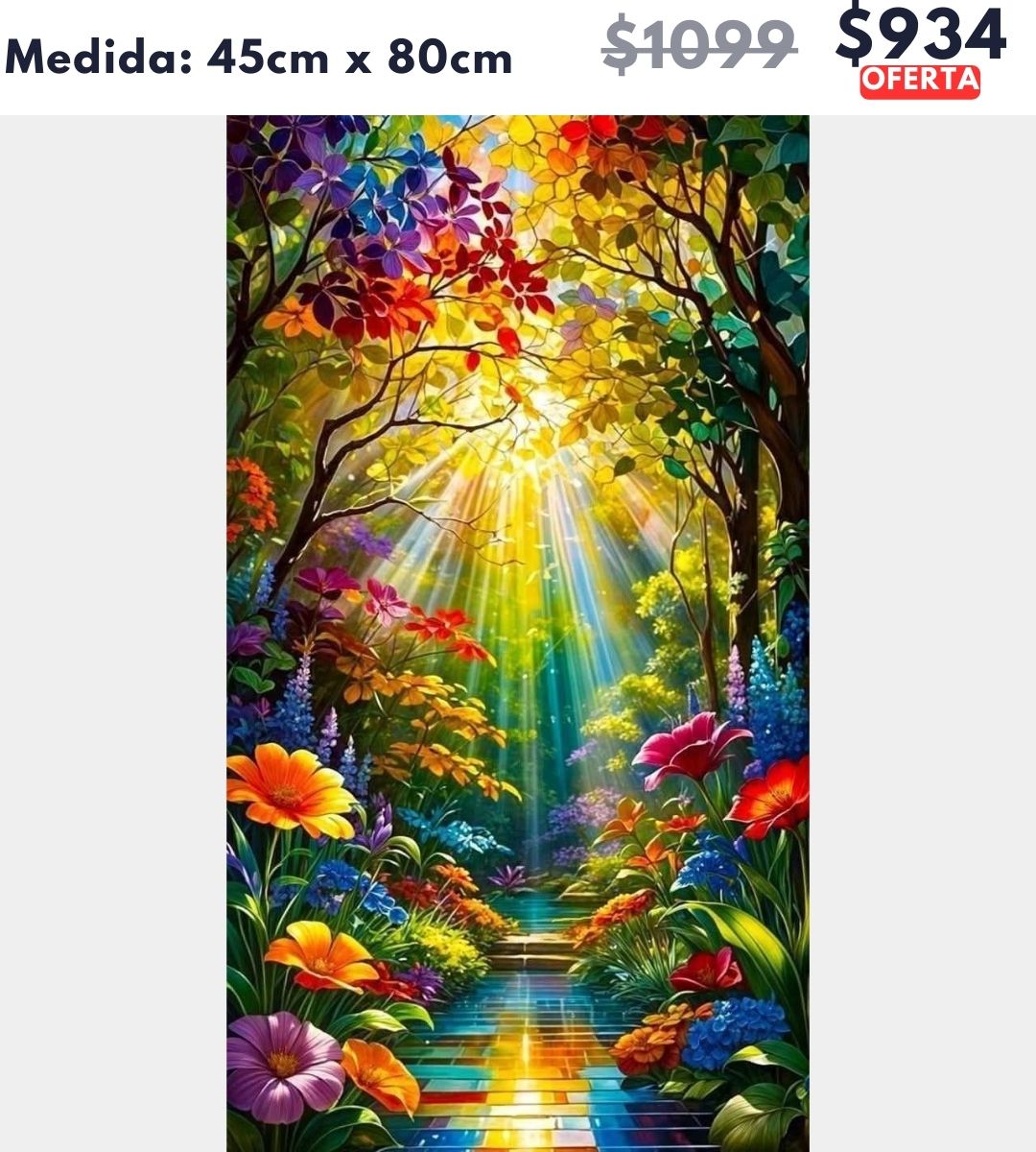 Paisaje floral 45 x 80 | Aparta con $100 / Resta $834