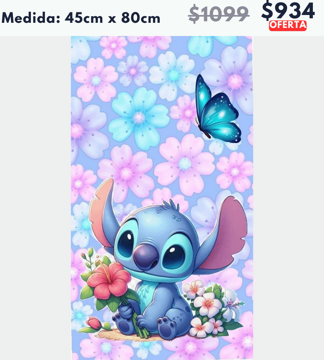 Stitch 45 x 80 | Aparta con $100 / Resta $834