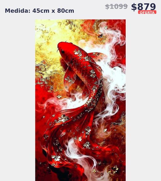 pez koi rojo 45 x 80 | Aparta con $100 / Resta $779