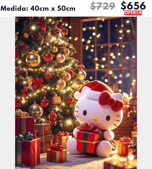 kitty abriendo regalos 40 x 50 | Aparta con $100 / Resta $556
