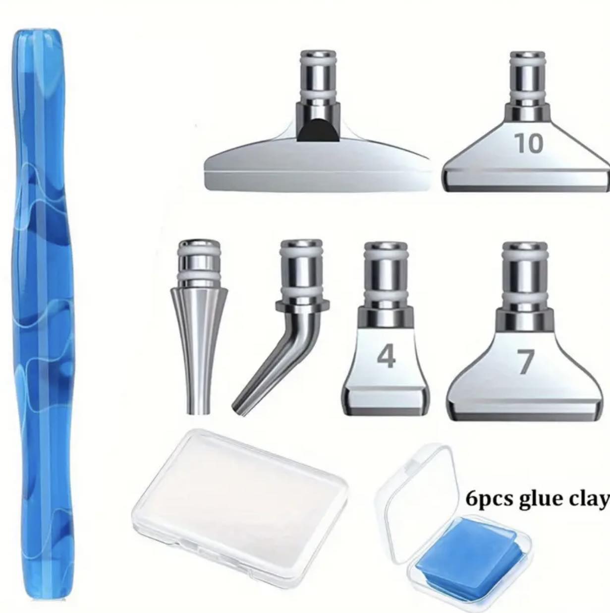 Pluma azul multiplacer de metal