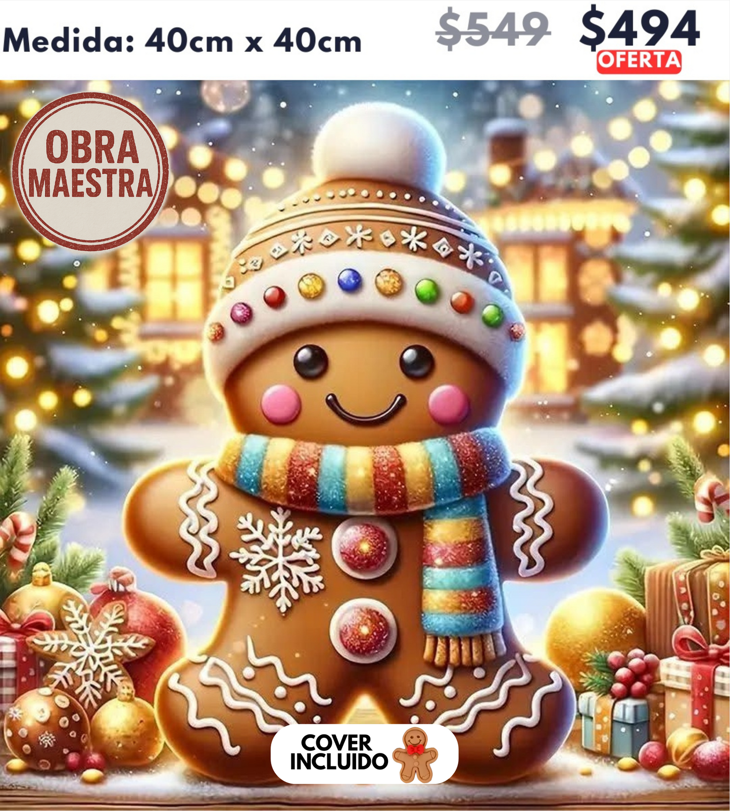 galleta 40 x 40 OBRA MAESTRA | Aparta con $100 / Resta $394