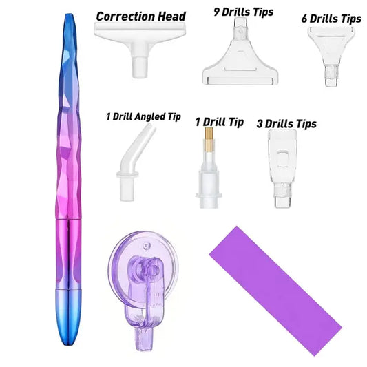 Pluma morada con azul multiplacer y rueda aplicadora