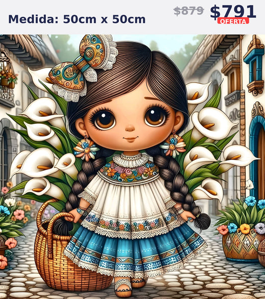 muneca mexicana alcatraces 50 x 50 | Aparta con $100 / Resta $603