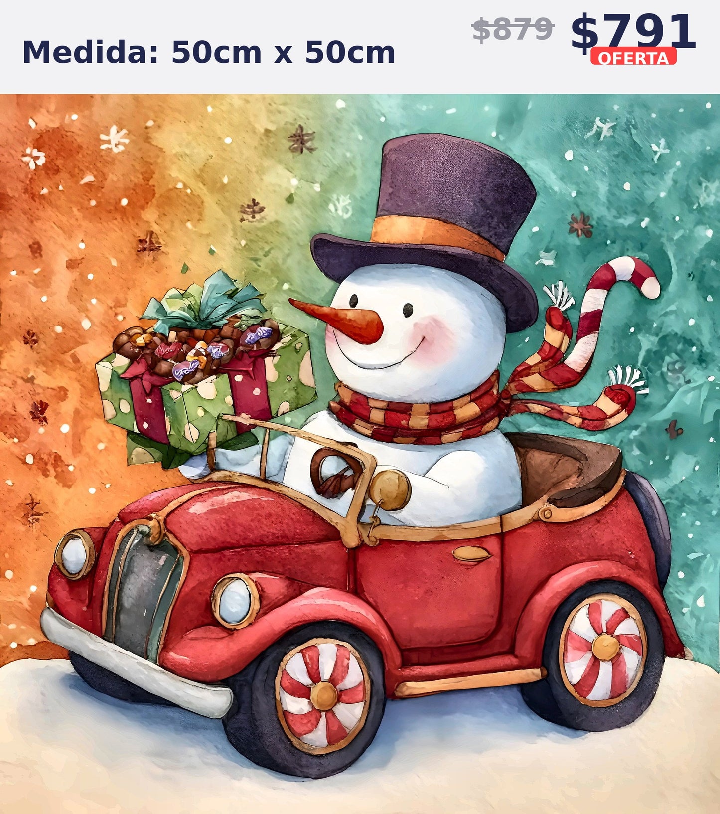 muneco nieve auto 50 x 50 | Aparta con $100 / Resta $603