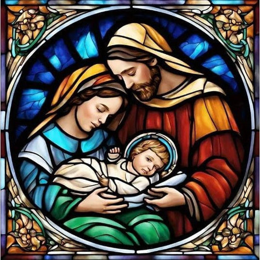 Nacimiento Vitral | 50 x 50 cm