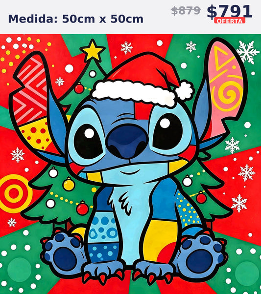 stitch navideno 50 x 50 | Aparta con $100 / Resta $603