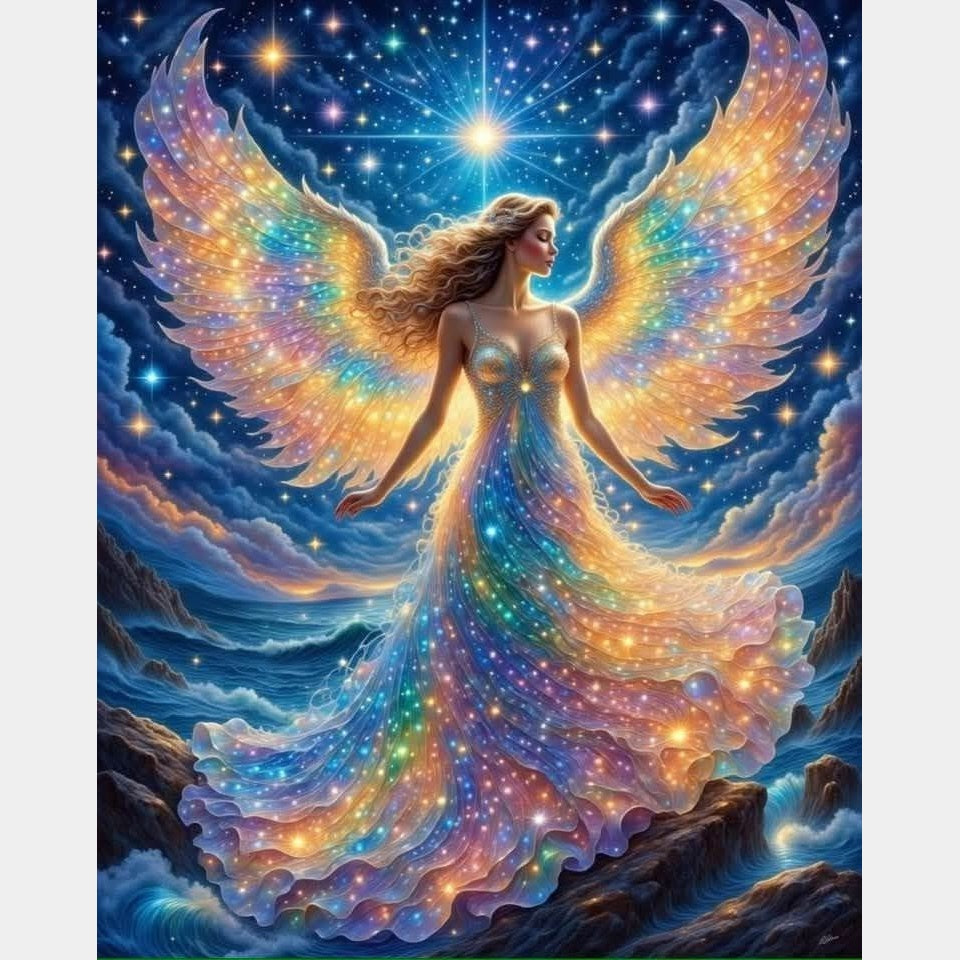 Angel Colores | 50 x 70 cm – Diamond Painting en Cancún