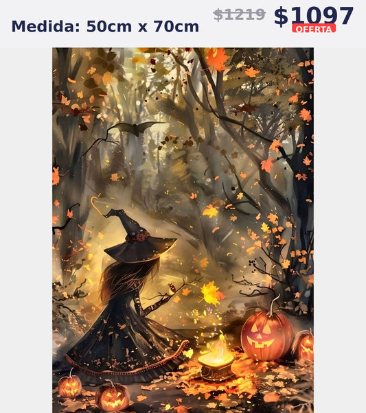 bruja bosque otono 50 x 70 | Aparta con $100 / Resta $875