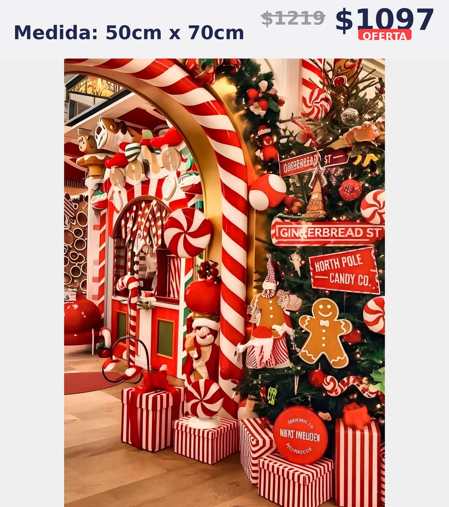 casa navidena dulces 50 x 70 | Aparta con $100 / Resta $875