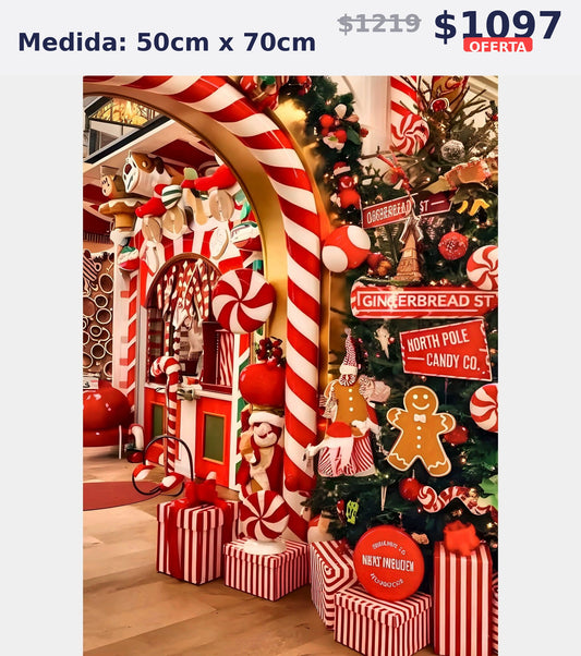 casa navidena dulces 50 x 70 | Aparta con $100 / Resta $875
