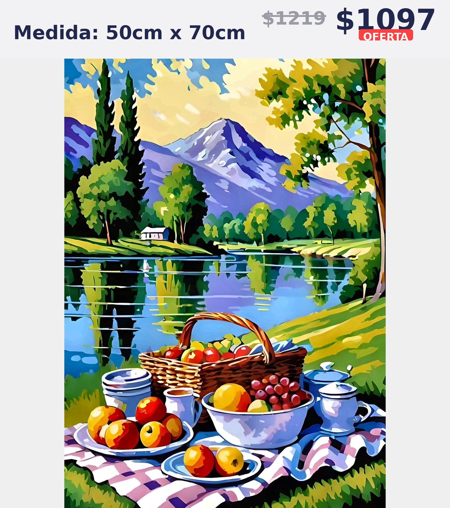 picnic lago montanas 50 x 70 | Aparta con $100 / Resta $875