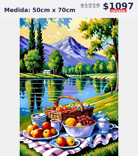 picnic lago montanas 50 x 70 | Aparta con $100 / Resta $875