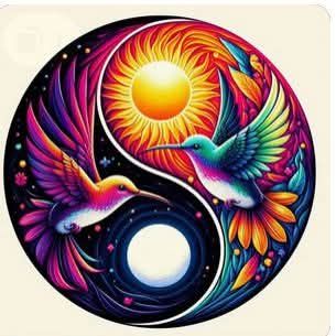 Yin Yang 50 x 50cm
