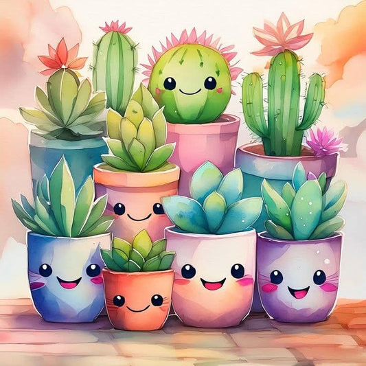 Cactus bonitos 50 x 50 | Aparta con $100 / Resta $691