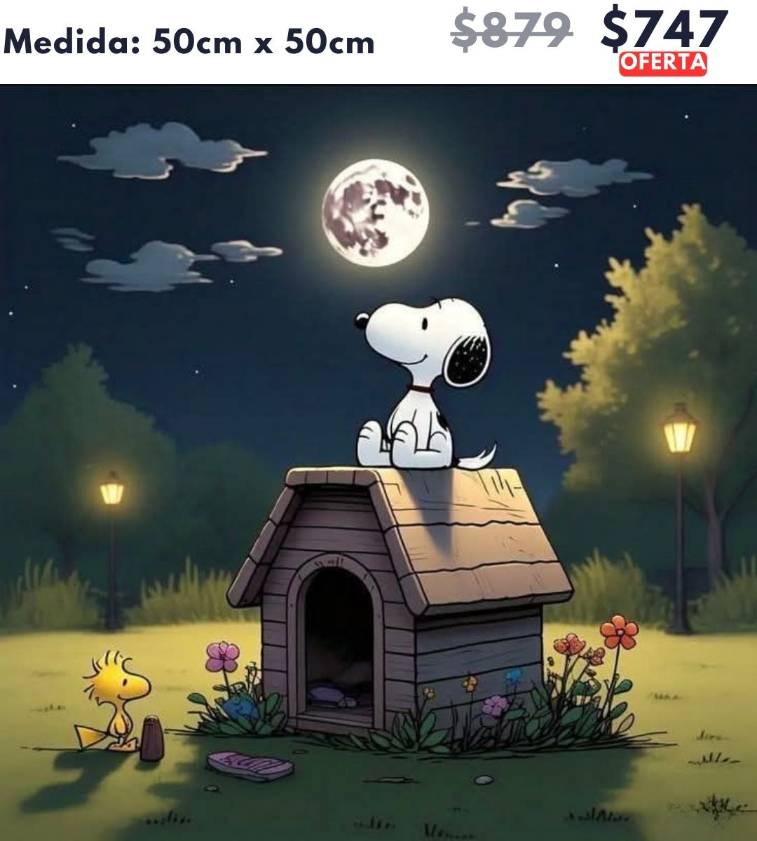 Snoopy en su casita 50 x 50 | Aparta con $100 / Resta $647