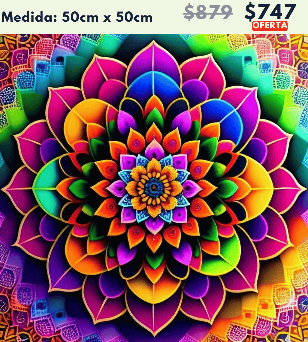 mandala 50 x 50 | Aparta con $100 / Resta $647