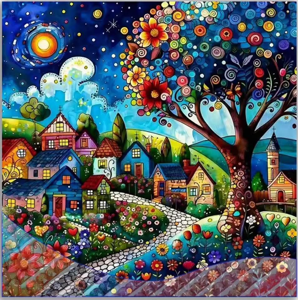 paisaje nocturno 50 x 50 | Aparta con $100 / Resta $691
