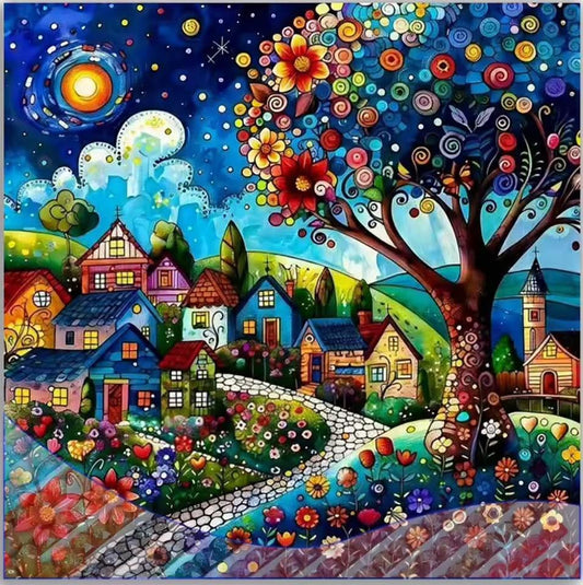 paisaje nocturno 50 x 50 | Aparta con $100 / Resta $691