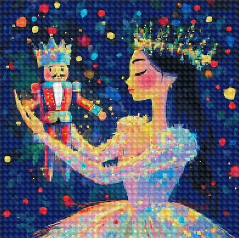 Princesa y cascanueces 50 x 50