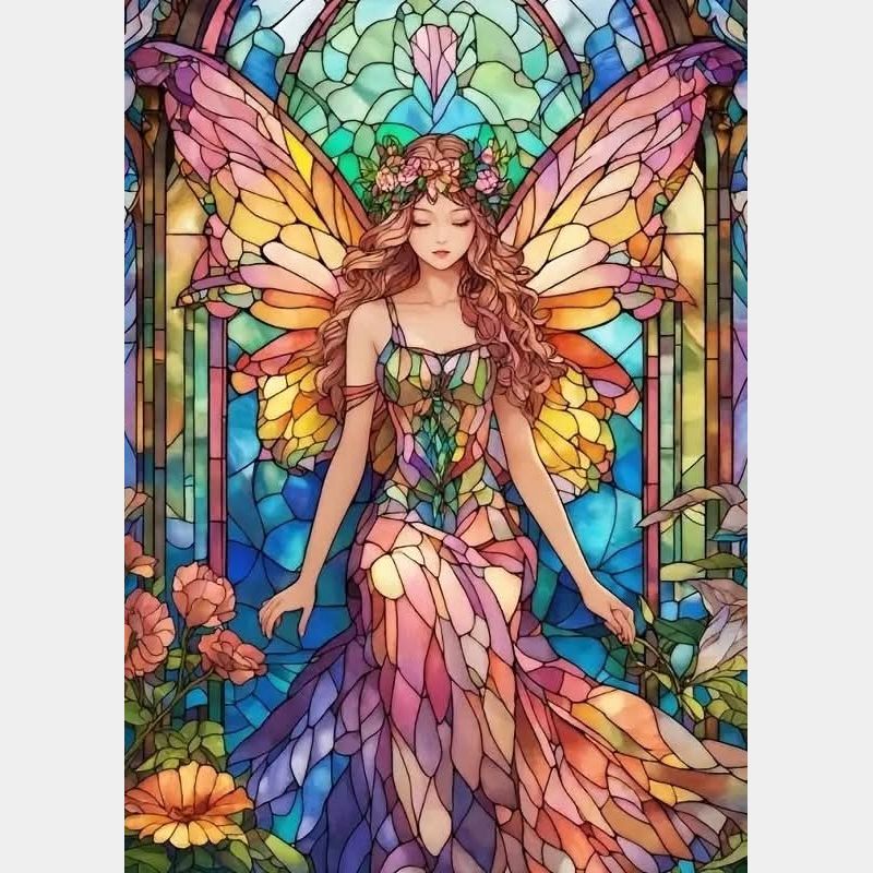 Hada vitral | 50 x 70 cm