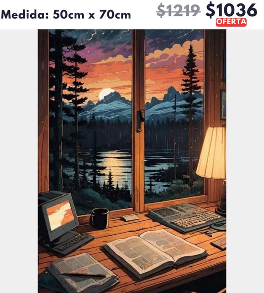 Paisaje y lectura 50 x 70 | Aparta con $100 / Resta $936