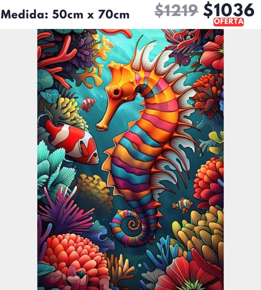 caballito de mar 50 x 70 | Aparta con $100 / Resta $936